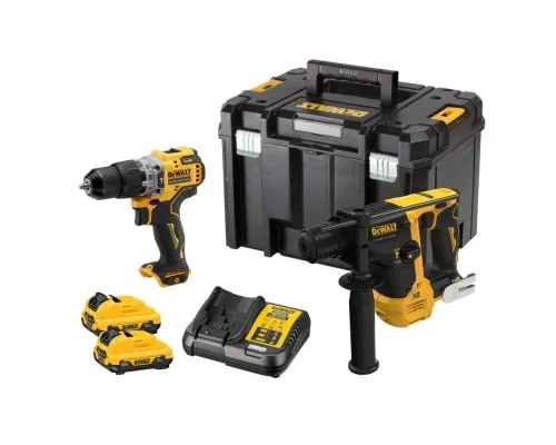 Набор электроинструментов DeWALT 12В XR Li-lon 3Ah, DCD706, DCH072, TSTAK (DCK2102L2T)