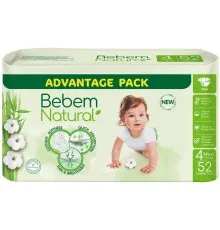 Підгузки Bebem Natural 4 maxi 7-14 кг 52 шт (8690536836307)