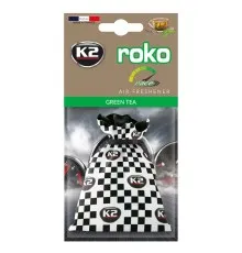 Ароматизатор для автомобиля K2 Roko Race "Зелений чай" 25 г (V822R)