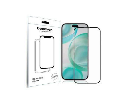 Скло захисне BeCover Apple iPhone 16 Pro Black (712124)