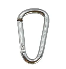 Карабін туристичний Tramp Набір 10 шт без муфти 6 cм Silver (UTRA-300-silver)