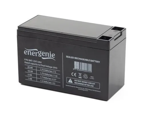 Батарея до ДБЖ EnerGenie 12В 7,5 Ач (BAT-12V7.5AH)