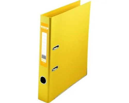 Папка - регистратор Buromax А4 double sided, 50мм, PP, yellow, built-up (BM.3002-08c)