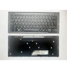 Клавіатура ноутбука Sony VGN-SR series черная с темно-серой рамкой UA (A43710)
