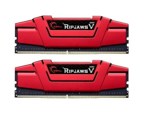 Модуль памяті для компютера DDR4 8GB (2x4GB) 2666 MHz RIPJAWS V RED G.Skill (F4-2666C15D-8GVR)