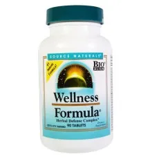 Трави Source Naturals Комплекс лікувальних трав, Wellness Formula, 90 таблеток (SN1958)