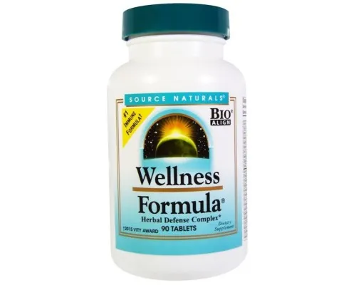 Трави Source Naturals Комплекс лікувальних трав, Wellness Formula, 90 таблеток (SN1958)