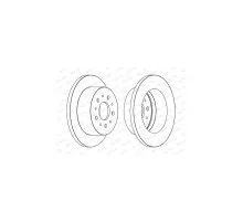 Гальмівний диск FERODO DDF1653