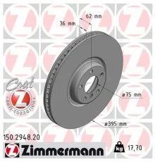 Гальмівний диск ZIMMERMANN 150.2948.20