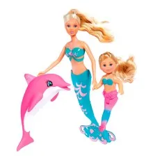 Лялька Simba Штеффі та Еві Подруги-русалоньки з дельфіном і гребінцем (5733336)