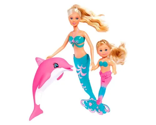 Кукла Simba Штеффи и Эви Подруги-русалочки с дельфином и расческой (5733336)