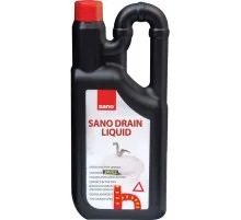 Засіб для прочищення труб Sano Drain Liquid 1 л (7290012117916)