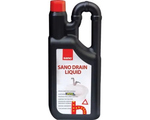 Средство для прочистки труб Sano Drain Liquid 1 л (7290012117916)