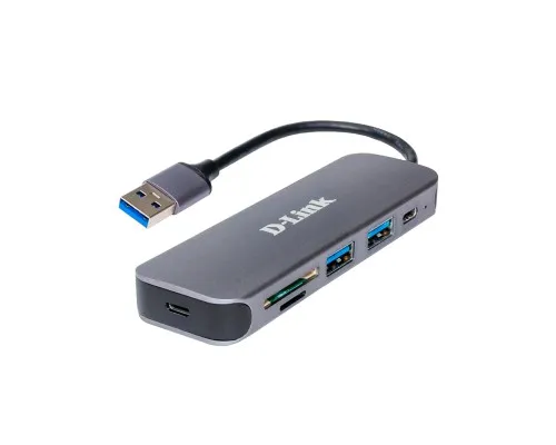 Концентратор D-Link DUB-1325 2xUSB3.0, 1xUSB TypeC, 1xSD, 1x-microSD, USB 3.0 (DUB-1325)