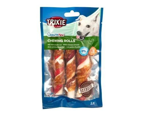 Ласощі для собак Trixie DENTAfun Паличка для чищення зубівз куркою 3 шт 105 г (4011905313771)