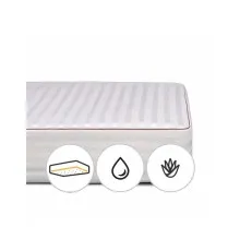 Наматрацник MirSon Deluxe тенсел (Modal) Aloe Vera 316 140x190 см (2200000381781)