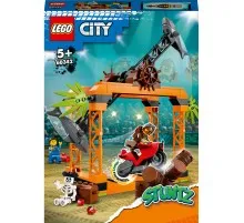 Конструктор LEGO City Stuntz Каскадерське завдання «Напад Акули» 122 деталей (60342)