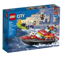 Конструктор LEGO City Лодка пожарной бригады 144 детали (60373)