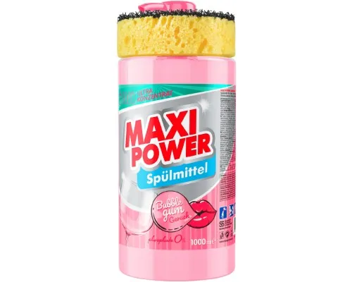 Средство для ручного мытья посуды Maxi Power Бабл Гам 1000 мл (4823098408505)