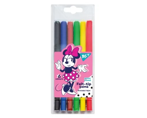 Фломастери Yes Minnie Mouse, 6 кольорів (650512)
