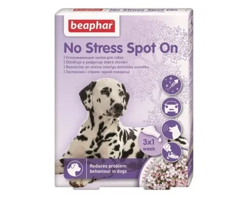 Краплі для тварин Beaphar No Stress Spot On dog Антистрес 3 піпетки (8711231139125)