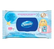 Туалетний папір Smile Вологий Дитячий 44 шт. (4823071657005)