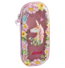 Пенал Cool For School з віконцем 1 відділення з органайзером рожевий (QT-5751-Pink)