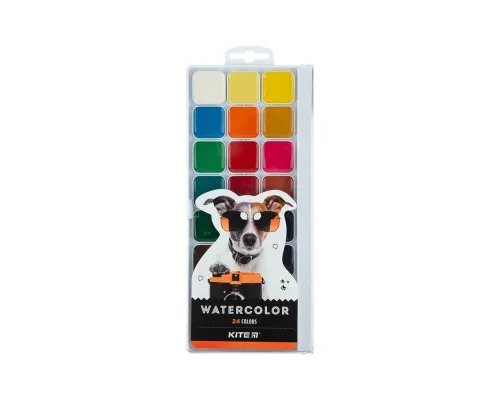 Акварельні фарби Kite Dogs 24 кольорів (K23-442)