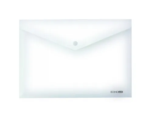 Папка - конверт Economix А4 180 мкм фактура глянець, прозора (E31301-00)