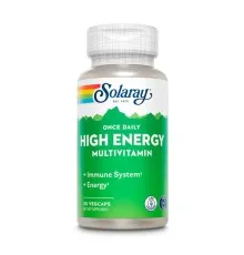 Витаминно-минеральный комплекс Solaray Мультивитамины, без железа, Once Daily High Energy Iron-Free, 30 вегет (SOR47304)