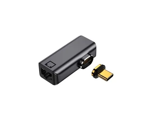 Перехідник USB-C to RJ-45 100/1000Mb PowerPlant (CA914296)