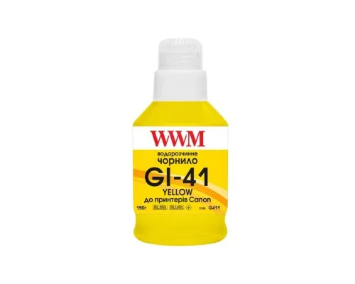 Чорнило WWM Canon GI-41 для Pixma G2420/3420 190г Yellow (KeyLock) (G41Y)