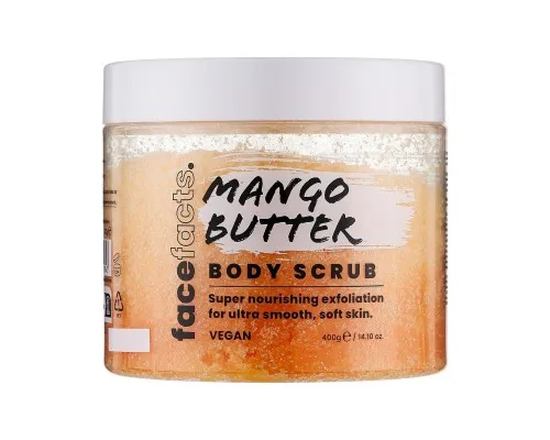 Скраб для тіла Face Facts Body Scrub Mango Butter Мангове масло 400 г (5031413929843)