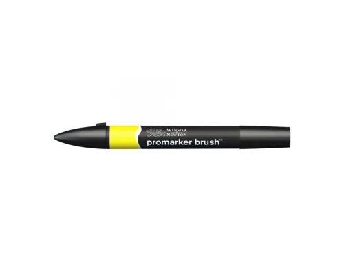 Маркер Winsor&Newton двосторонній Brushmarker, (Y657) Жовтий (884955043103)