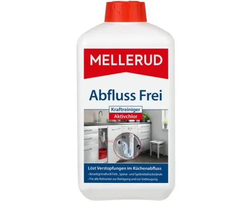 Средство для прочистки труб Mellerud Для очищения кухонных труб с активным хлором 1 л (4004666009168)
