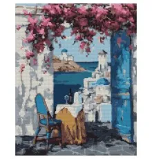 Картина по номерам Santi Грецький сніданок 40*50 см алмазна мозаїка (954792)
