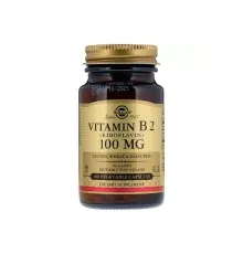 Вітамін Solgar Вітамін B2 (рибофлавін), Vitamin B2 (Riboflavin), 100 мг, 100 вегетаріа (SOL-03050)
