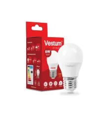 Лампочка Vestum G45 6W 3000K 220V E27 (1-VS-1202)
