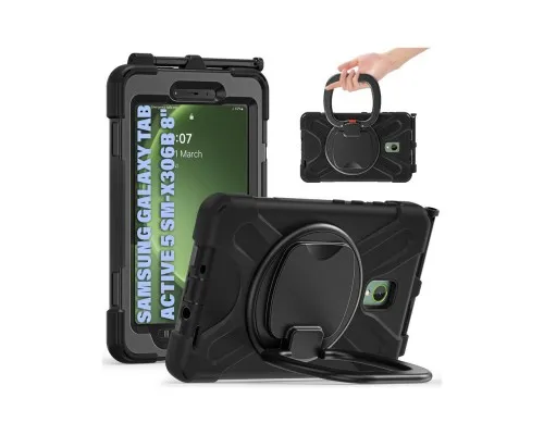 Чехол для планшета BeCover Heavy Duty Case With Stand Holder Samsung Galaxy Tab Active 5 SM-X306B 8" Black (710950)