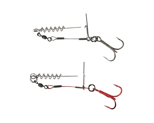 Оснастка Savage Gear Carbon49 Corkscrew Stinger 1/0 23kg (2 шт/уп.) (1854.09.70)