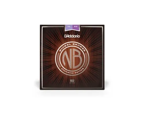 Струни для гітари D'Addario Nickel Bronze Custom Light (11-52) (NB1152)