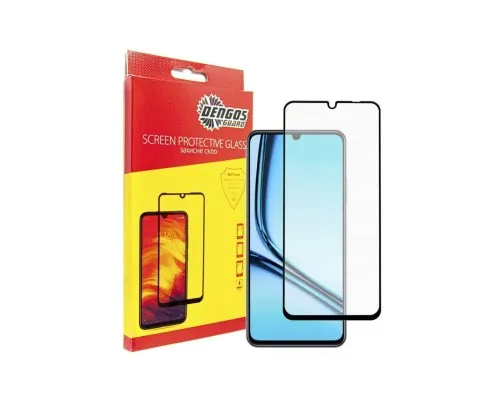 Скло захисне Dengos Ful Glue Realme Note 50 (black) (TGFG-371)
