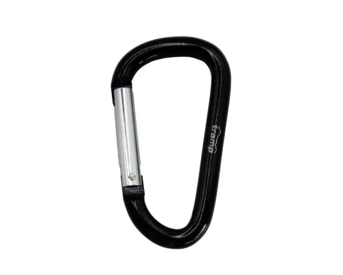 Карабін туристичний Tramp Набір 10 шт без муфти 7 cм Black (UTRA-301-black)