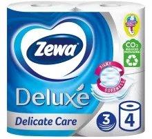 Туалетний папір Zewa Deluxe білий 3 шари 4 рулони (7322540313369)