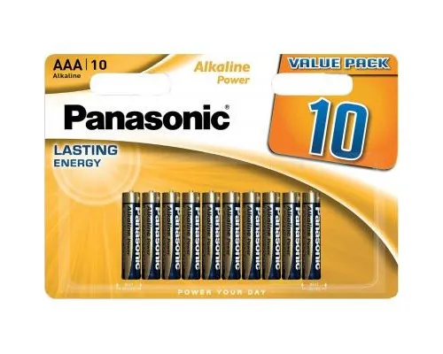 Батарейка Panasonic AAA LR03 Alkaline Power * 10 (LR03REB/10BW)