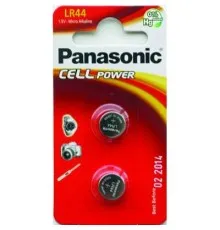 Батарейка Panasonic LR44 * 2 Alkaline (LR-44EL/2B)