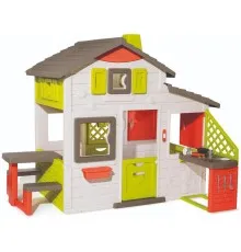 Ігровий будиночок Smoby з літньою кухнею дверним дзвінком і столиком (810202)
