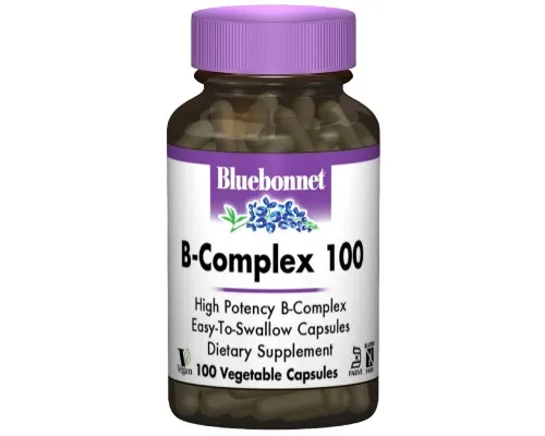 Вітамін Bluebonnet Nutrition В-Комплекс 100, 100 гелевих капсул (BLB-00418)