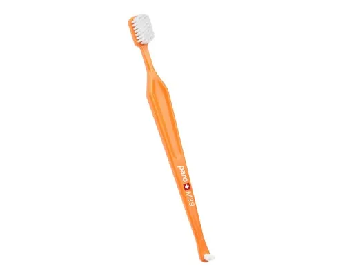Зубная щетка Paro Swiss M39 средней жесткости оранжевая (7610458007167-orange)
