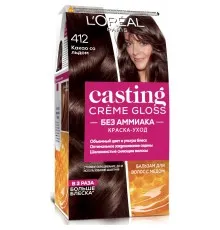 Фарба для волосся L'Oreal Paris Casting Creme Gloss 412 - Какао з льодом 120 мл (3600521988756)